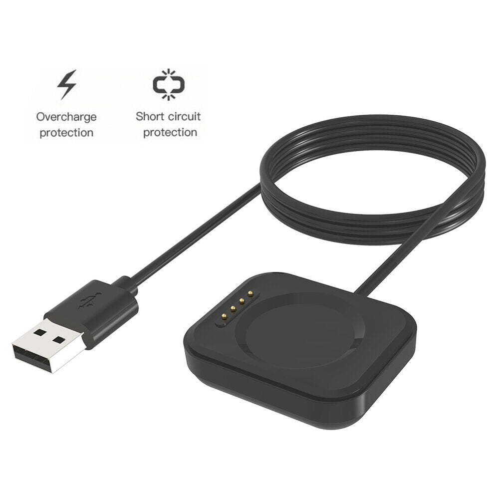 USB Magnetic Watch Charger Cable Dock for OPPO Watch 3 Pro / 3 / 2 (100cm Black)