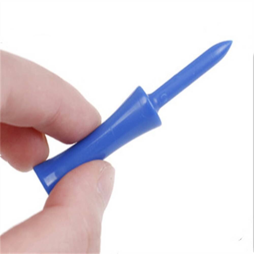 100PCS/Set Plastic Step Down Golf Tees Height Control Blue Color 68mm