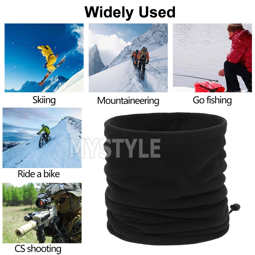 Motorbike Bike Thermal Neck Warmer Gaiter Face Mask Snood Hat Scarf Bandana