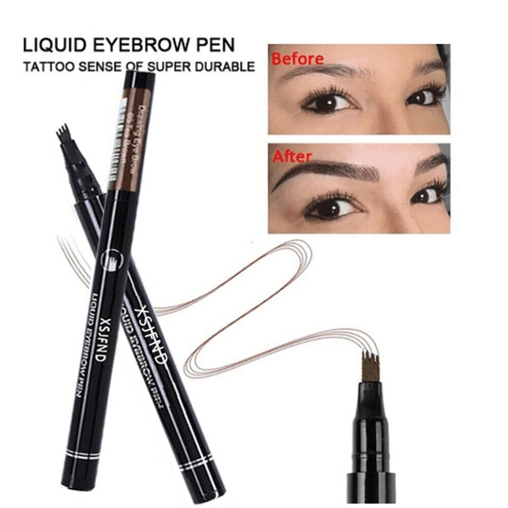 Microblading Tattoo Eyebrow Ink Pen Eye Brow Pencil Brow Enhancer Stencil NEW