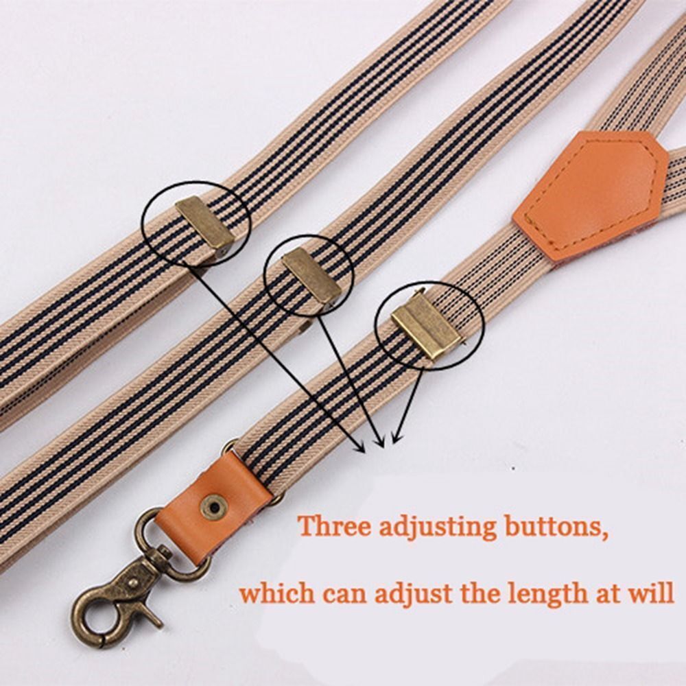 3 Hooks Hanging Pants Clip Suspenders Clips Tie Suspenders Adjustable Braces