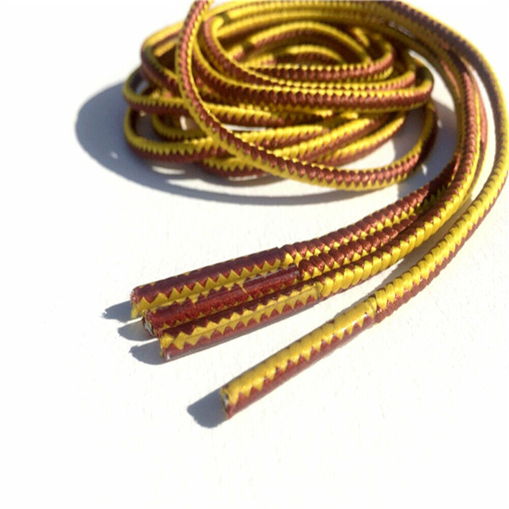 TWO TONE Bootlaces Shoelaces Sneakers Hiking Casual Shoes Work Boot Laces Cotton