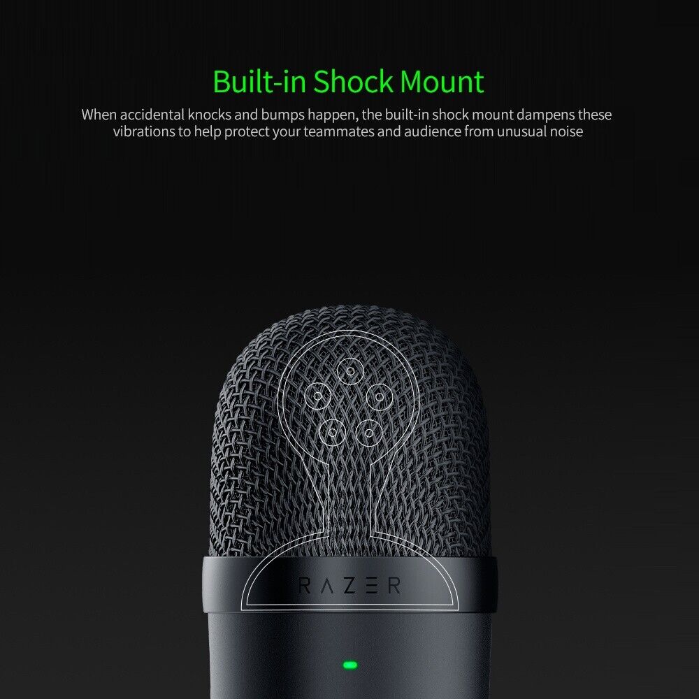 Razer Seiren Mini Microphone Ultra Compact Condenser Recording Gaming USB Mic