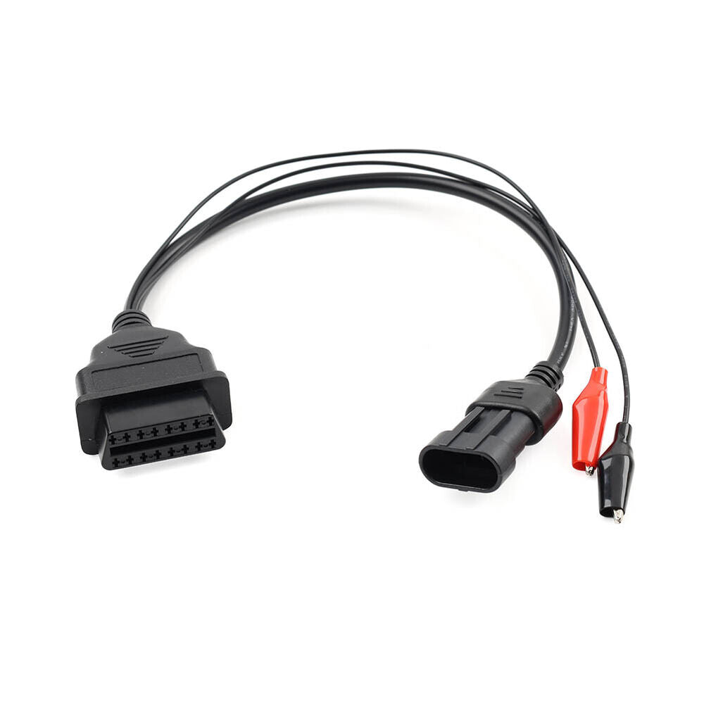 Motorcycle 3 pin To 16pin OBD2 Diagnostic Cable Adapter Connector For Cfmoto