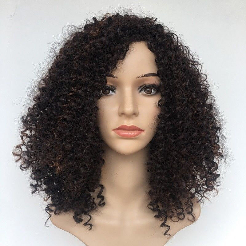 Long Full Wavy Front Lace Wig Afro Kinky Curly Natural Hair Wigs Women Black new