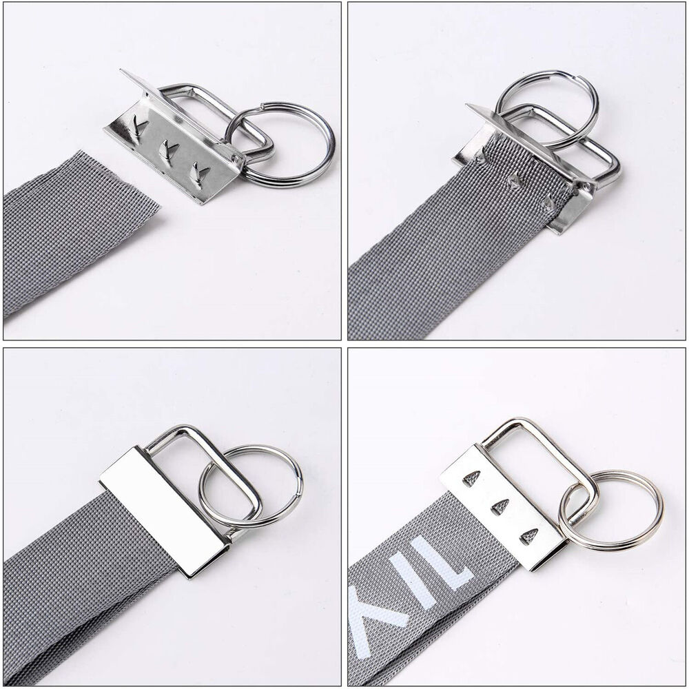 40X 32MM Key Fob Hardware keychain Split Ring Wrist Wristlets Cotton Tail Clip A