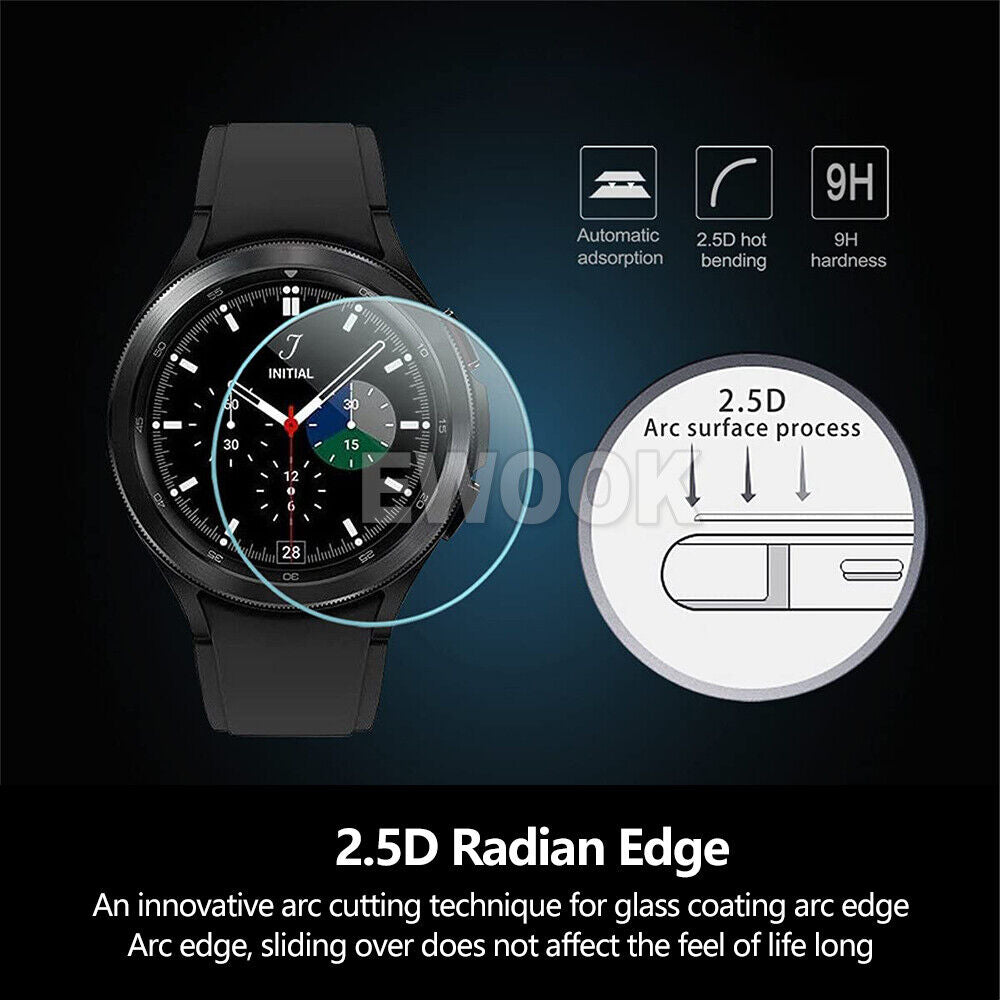 For Samsung Galaxy Watch 6 5 Pro 40/44/45mm Tempered Glass Screen Protector