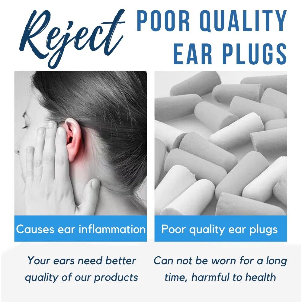 Soft Silicone Ear plugs Reusable Noise Cancelling Ear plugs For Sleeping Study