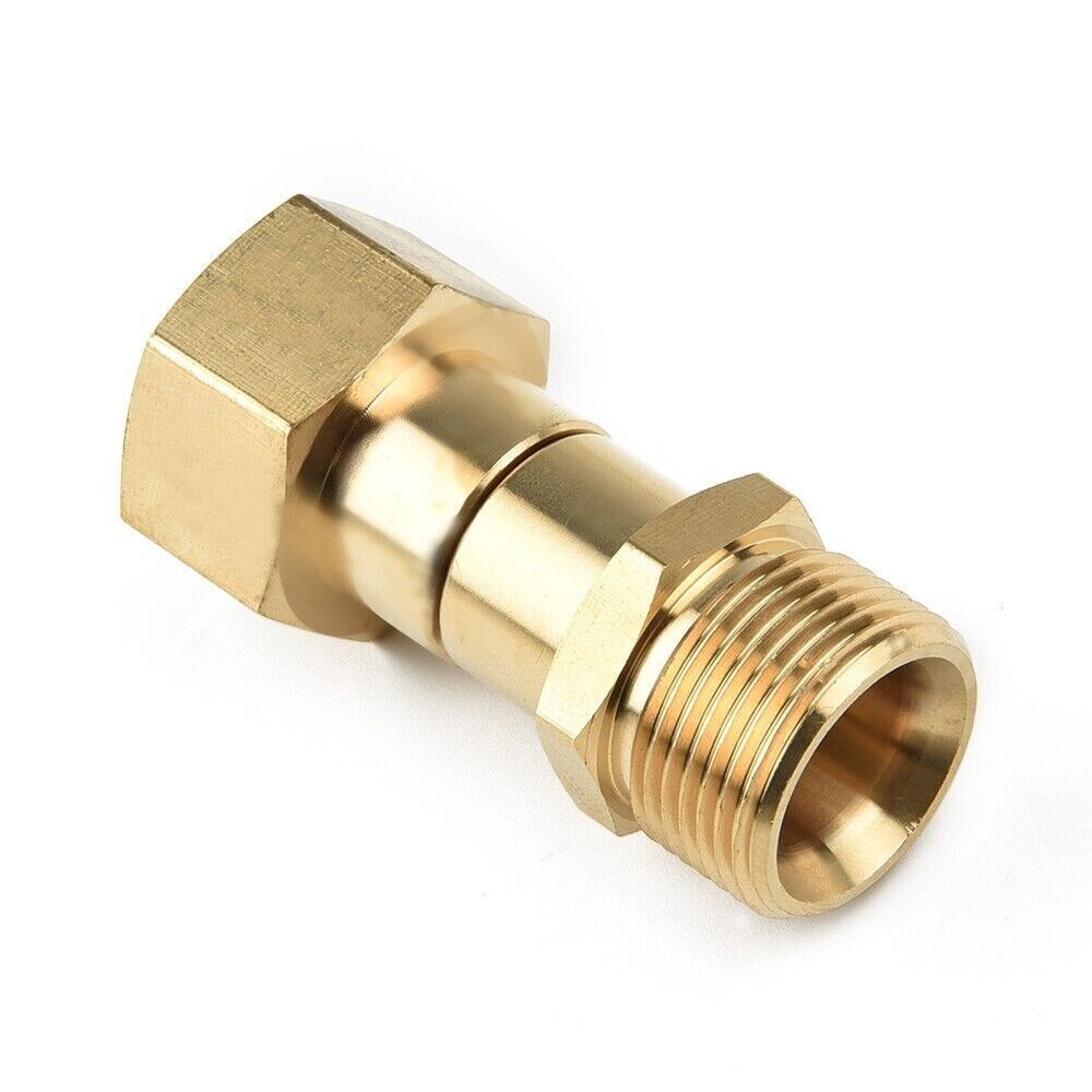 M22 14mm Thread Pressure Washer Swivel Joint,Ki Nk Free Connector Hose Fitting