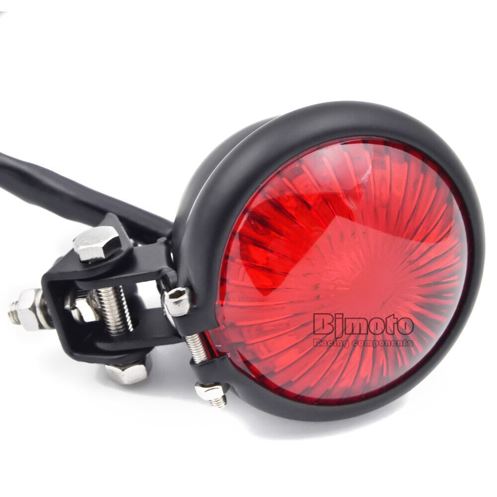 Retro Motorcycle Red LED Rear Tail Light Brake Stop Lamp For Harley Cafe Racer