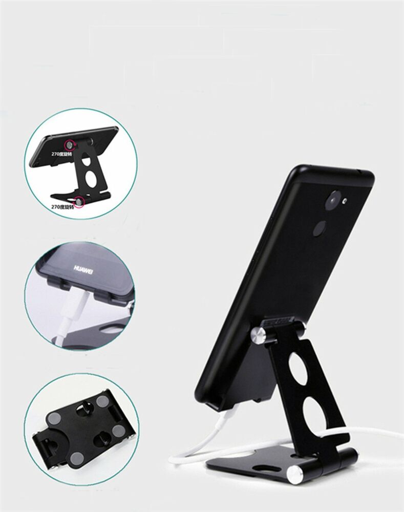 Universal Metal Desk FoldableTabletop Phone Tablet Stand Holder Adjustable Desk