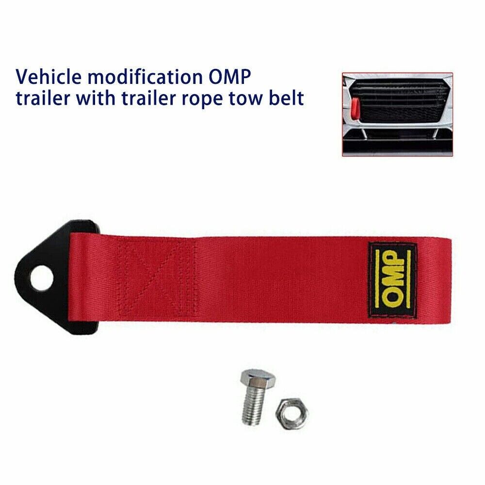 Universal Tow Strap Towing Rope High Strength Nylon Car Van OMP Trailer Tow Belt