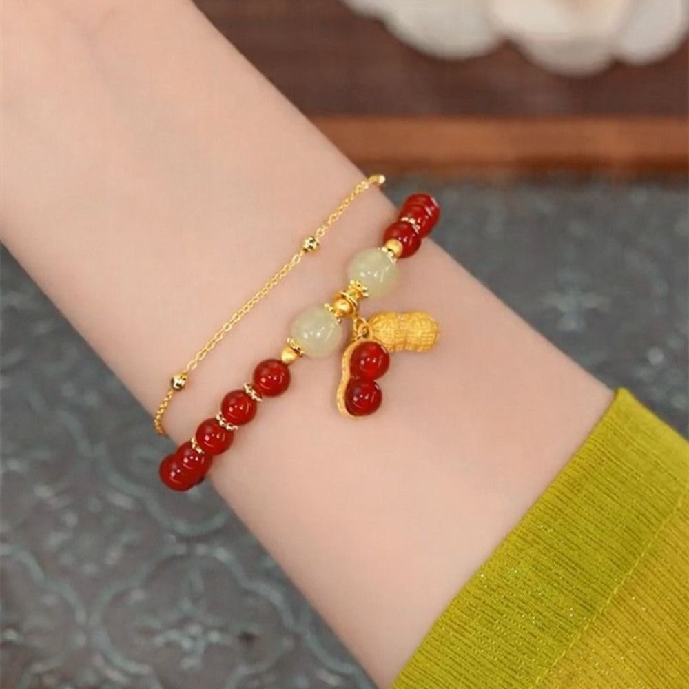 Korean Style Bracelets Hetian Jade Bracelets Bead Bracelets Female Hand Chain