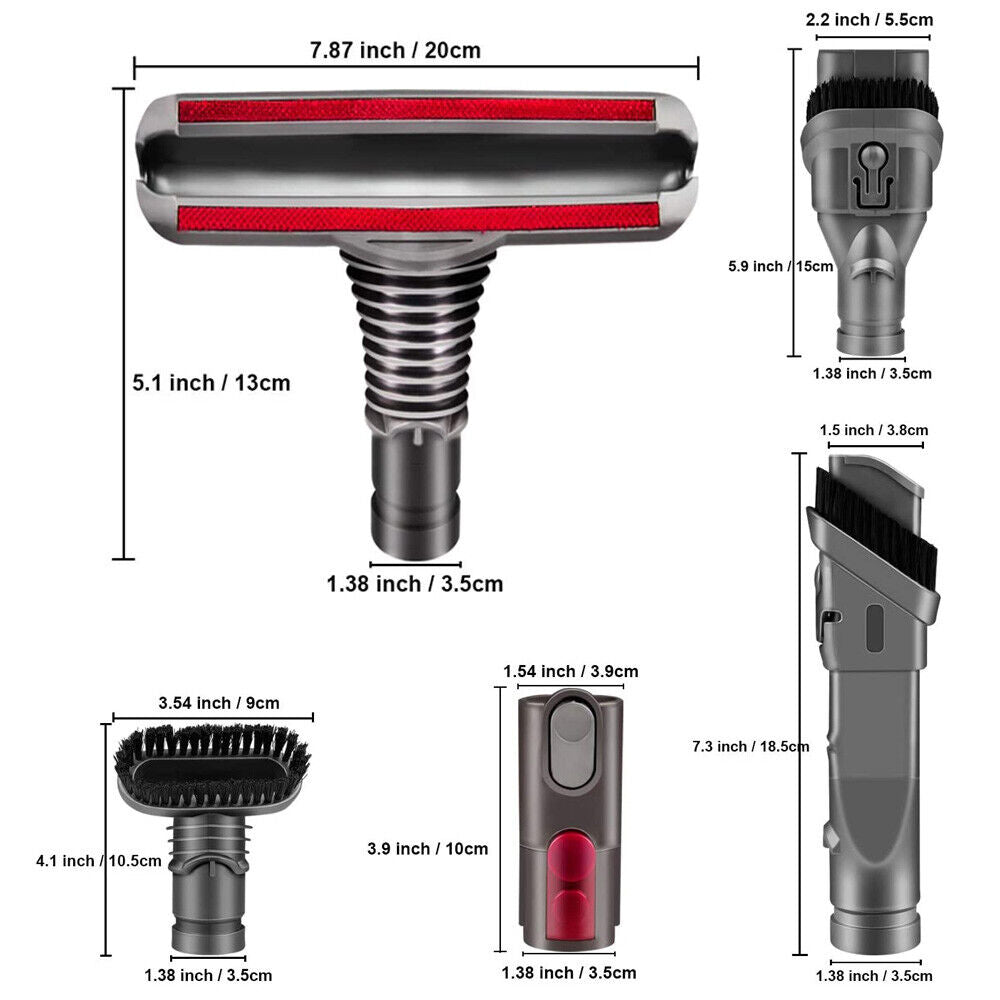 Vacuum Cleaner Attachment Brush Hose & Joint For Dyson V7/V8/V10/V11 Accessories