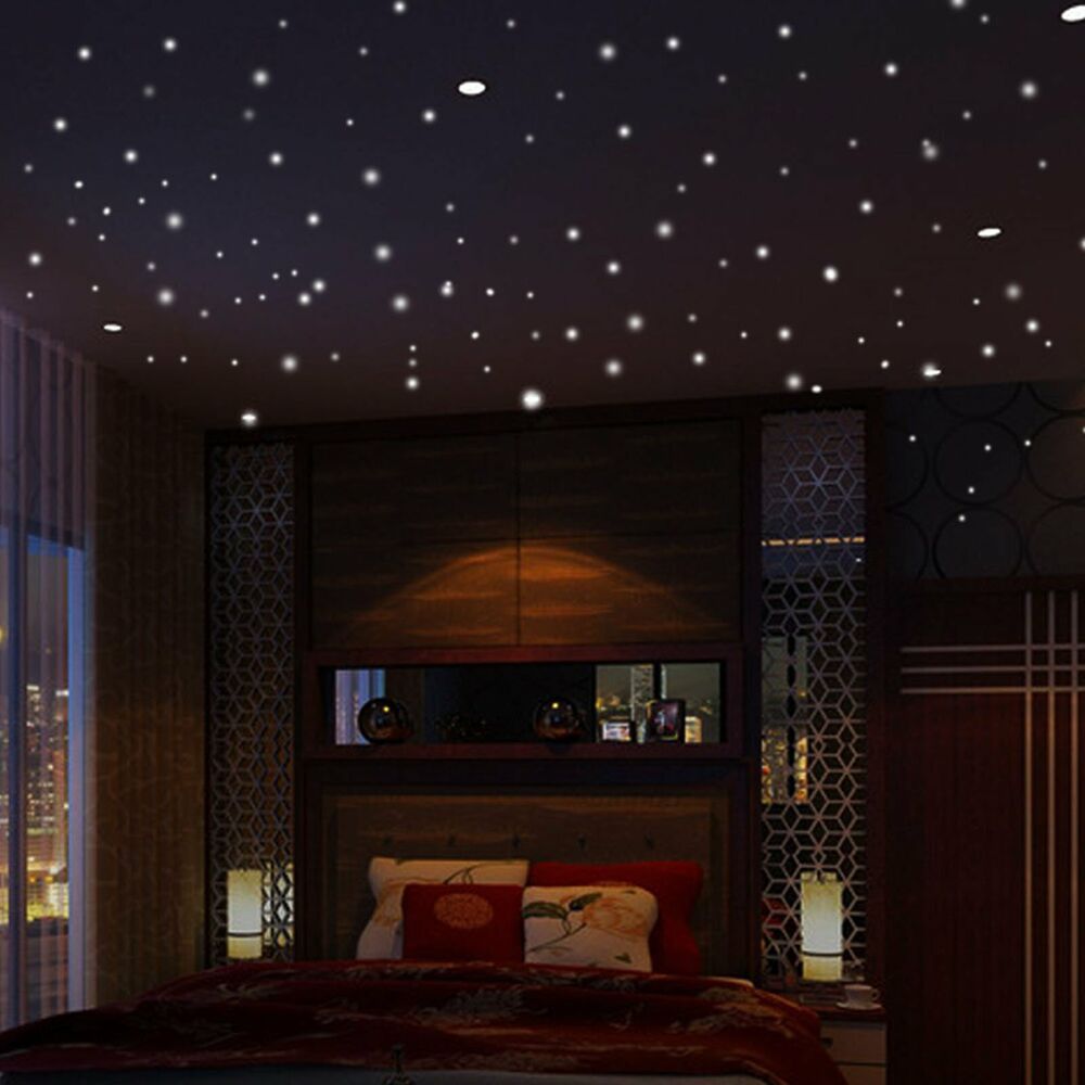 407pcs Dot Luminous Star Wall Stickers Home Room Decor Glow In The Dark Decal