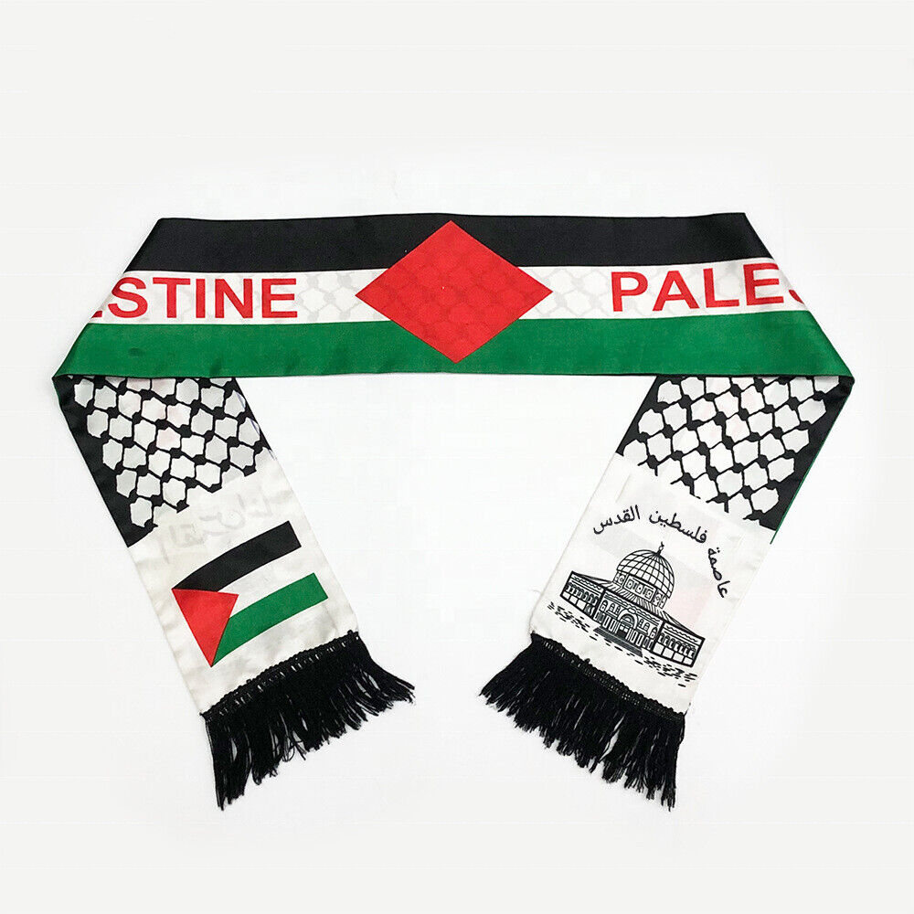 3PCS Palestine Flag Scarf Islamic Gift Keffiyeh Jerusalem Free Gaza AQSA