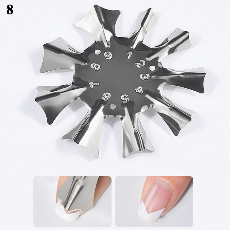 French Tip Smile V Line Edge Cutter Stencil Trimmer Nail Art Styling DIY Tool