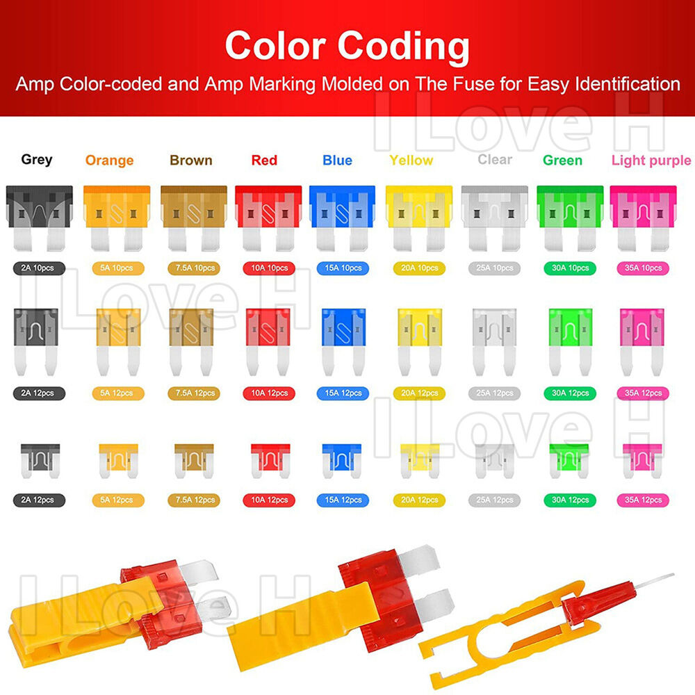 300PCS Car Blade Fuses Assortment Assorted Kit Blade Set Auto Truck Automotive