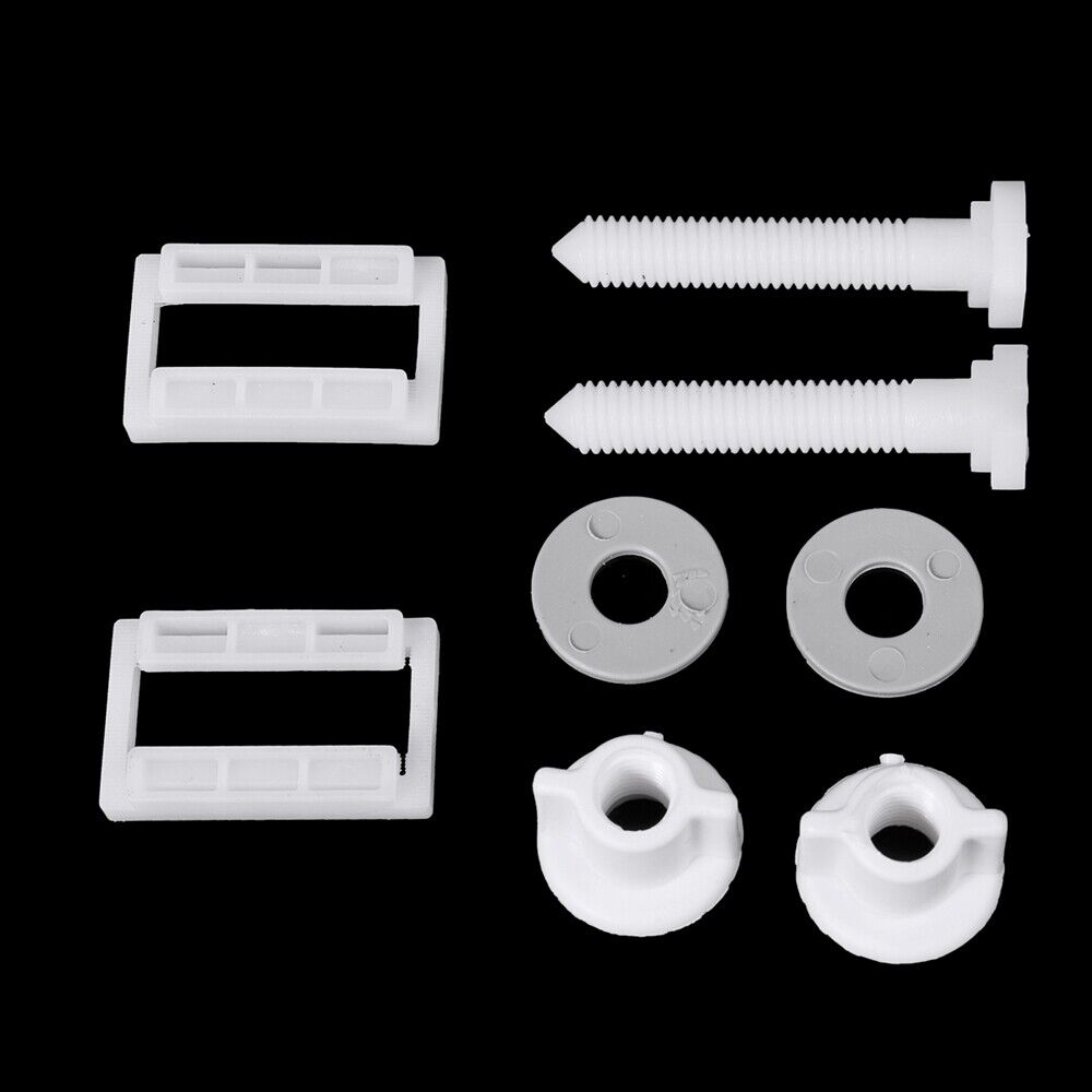 Plastic Toilet Seat Screws and Nuts& Rubber Washers Hinge Bolts Screws Hinges