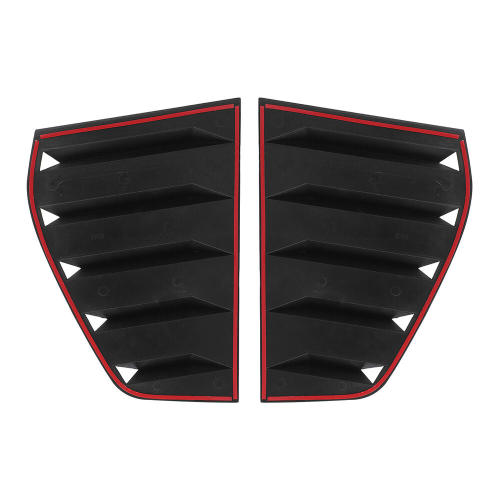 For Golf MK7 GTI R 2014-19 Glossy Quarter Glass Window Louver Sun Shade Cover