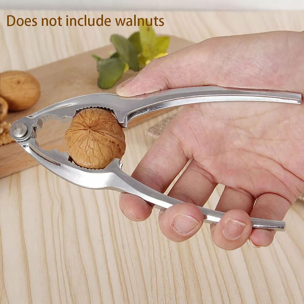 5X Nut Cracker Plier Sheller Opener Walnut Almond Chrome Kitchen NutCracker