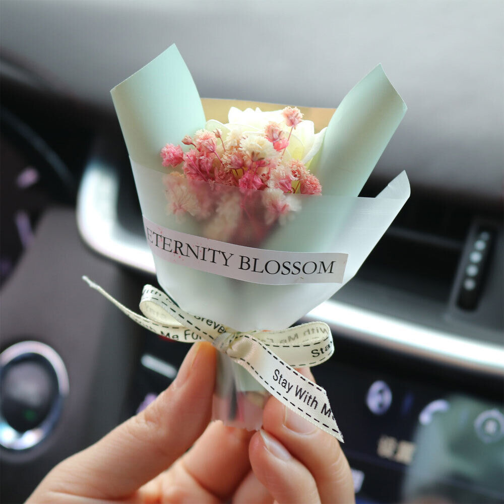 Mini Flowers Bouquet Car Air Freshener Vent Clip Creative Fragrance Clip #T