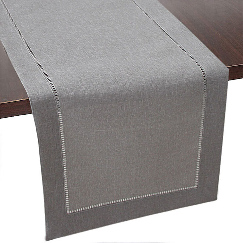 Nordic Grey Long Hollow Table Runner Kitchen Table Party Decorations 36x180CM