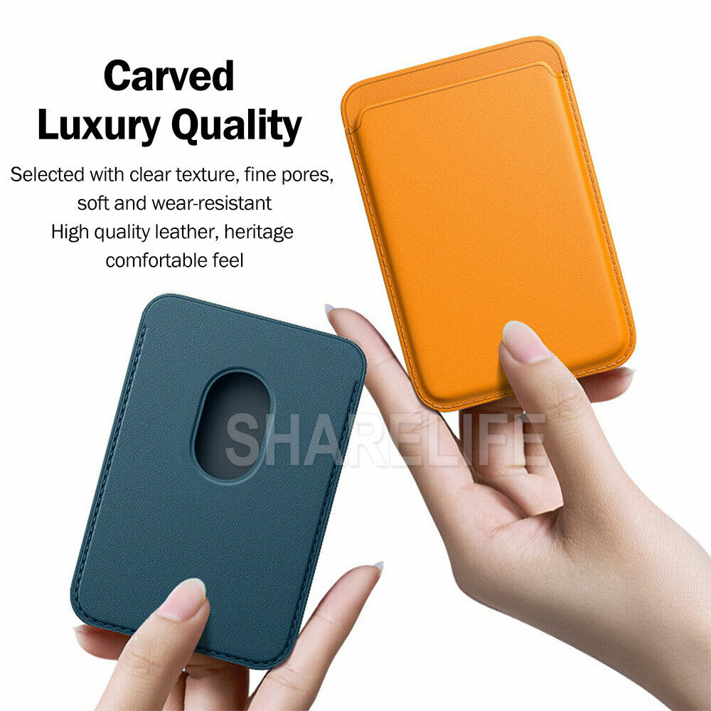 Magsafe Magnetic Luxury Leather Card Holder Wallet Case For iPhone 15 14 13 12