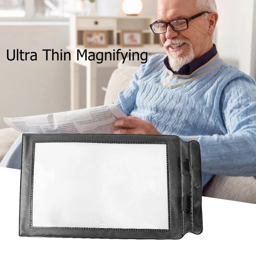 3PCS Full Page Magnifier A4 Sheet 3X Big Large Magnifying Reading Book Aid Lens