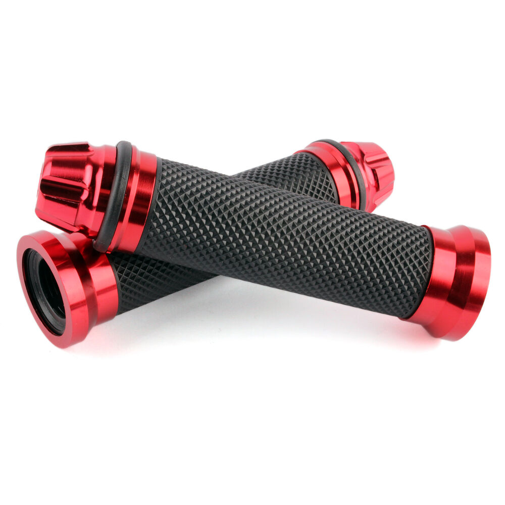 Motorcycle 7/8" Red Handlebar Hand Grips For Honda CBR600 f4i CBR600RR CBR929RR