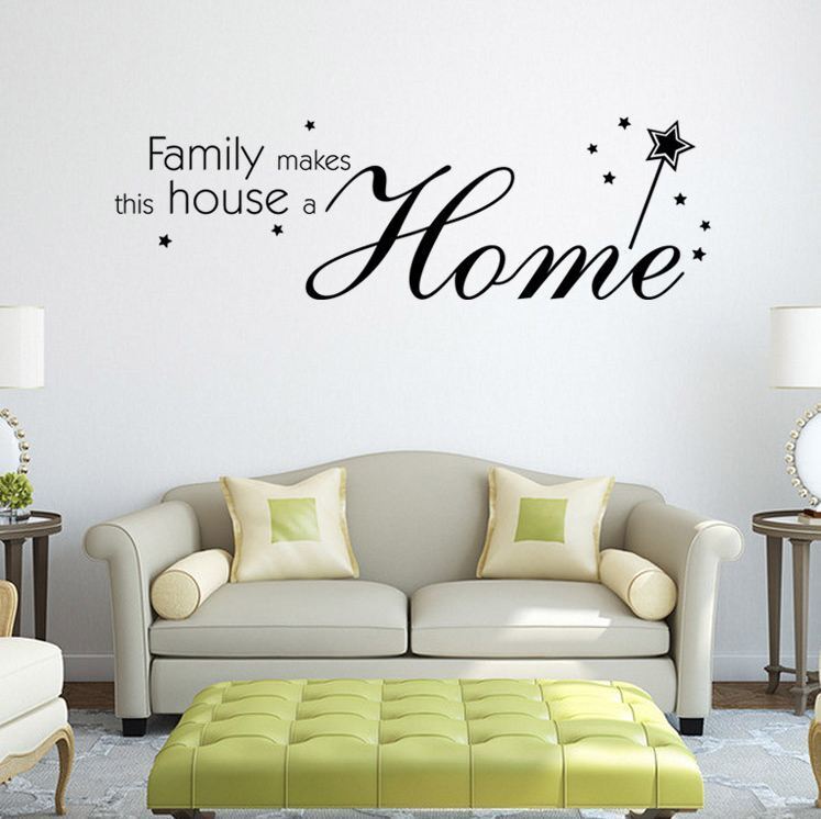 Wall Stickers Removable Family Makes House Home Room Decal Picture Art Decor