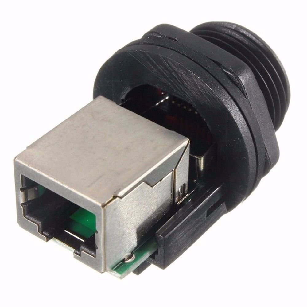 Waterproof RJ45 Ethernet Network AP Plug Jack Socket Connector Wire Cable IP68