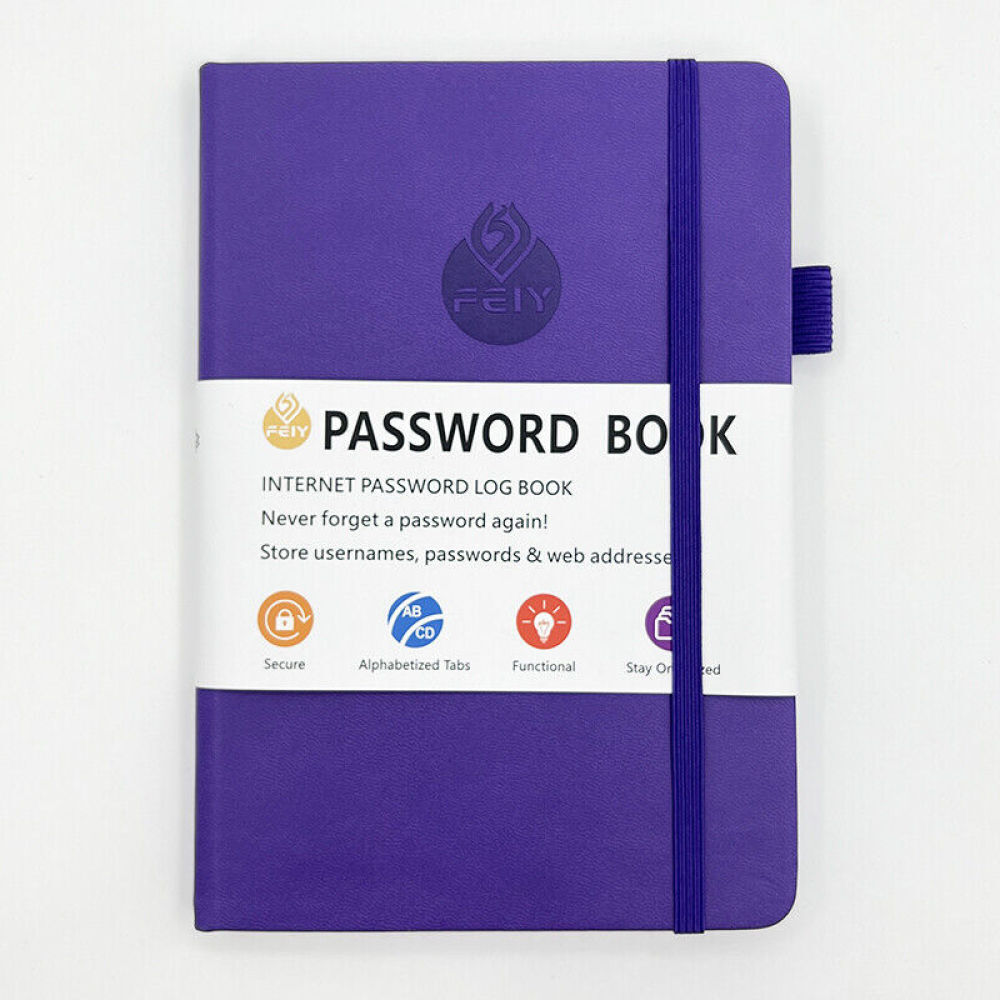 Password Book Hardcover Journal Notebook Internet Address & Password Organizer