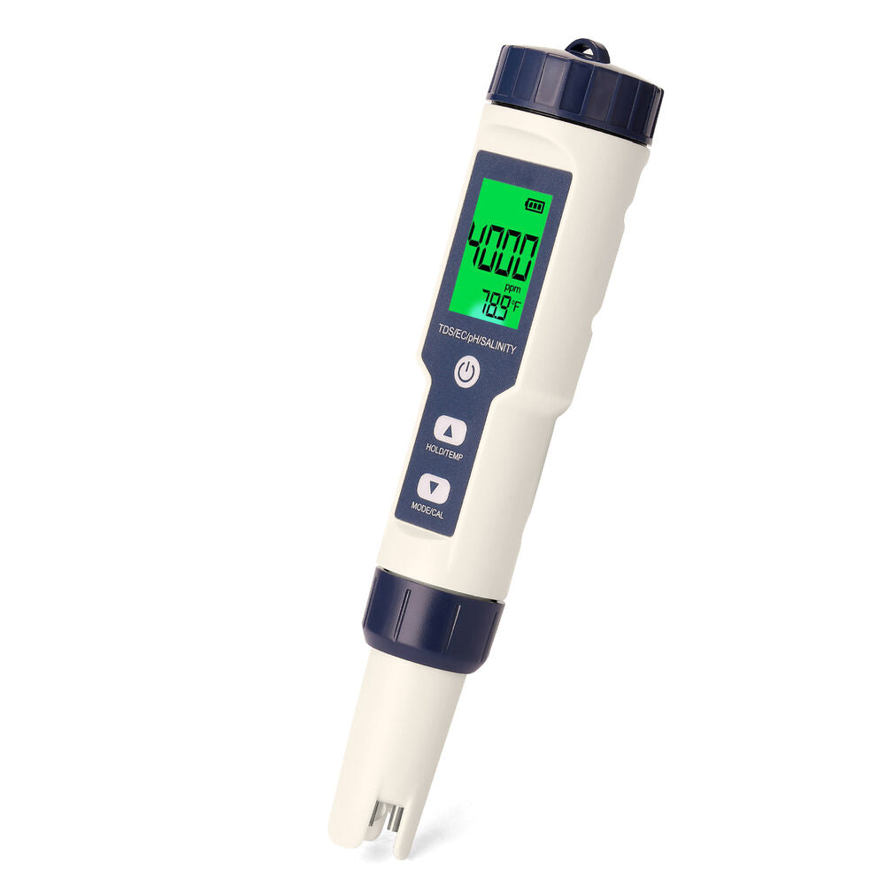 5 in 1 PH Meter TDS/EC/Salinity/Temperature SPA Water Quality Monitor Tester