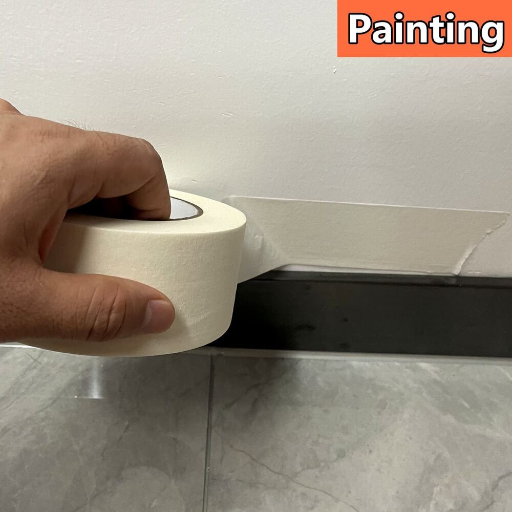 2X Sale Masking Tape Painting Crepe Paper 50mm X 25m Housing Tools DIY painter