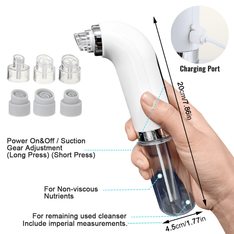 Vacuum Blackhead Remover Facial Skin Pore Acne Pimple Suction Cleaner Machine