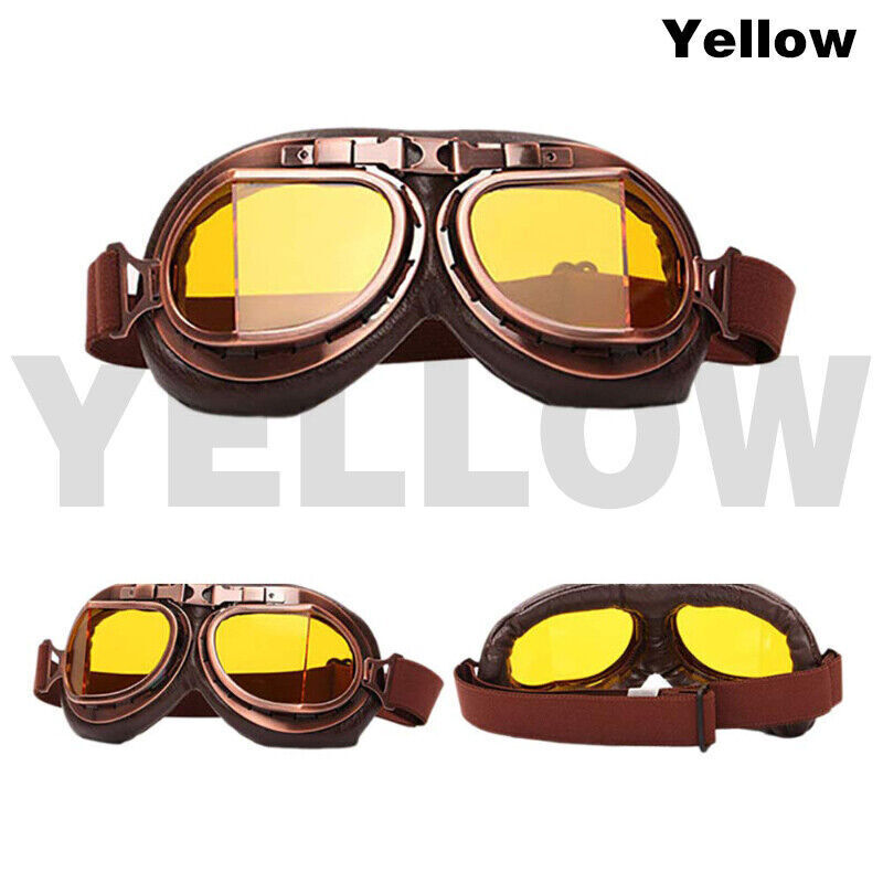 Retro Vintage Motorcycle Racing Goggles Motocross ATV Dirt Bike Off-road Eyewear