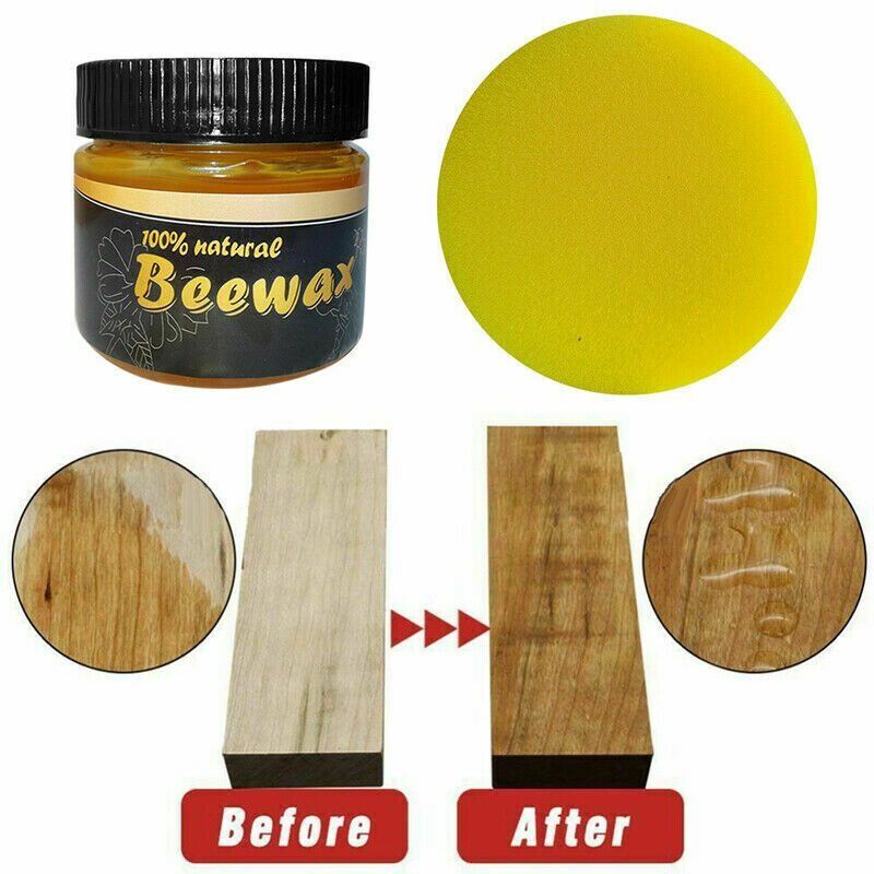 Natural Beeswax Home Wood Furniture Care Polishing Seasoning Bee Wax Traditional