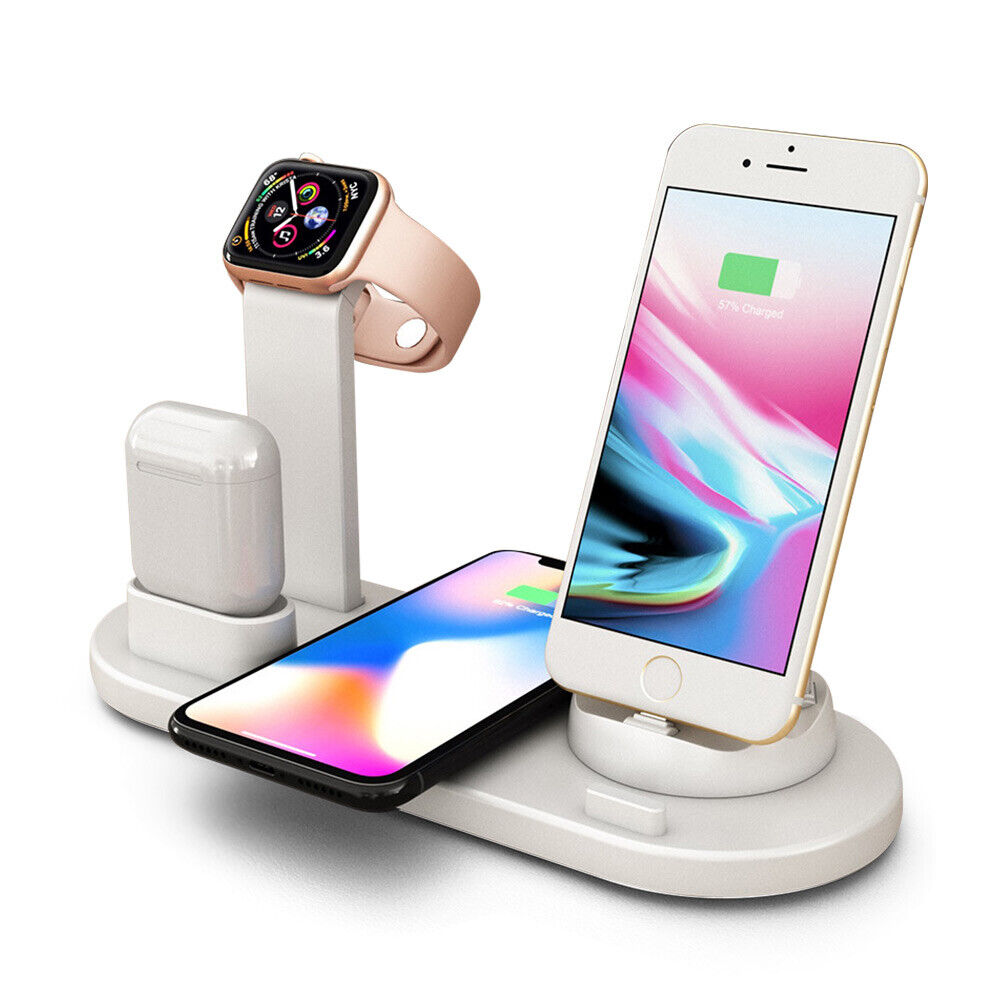 Wireless Charger for Apple iWatch Airpods Stand Charging Dock Micro USB Type C