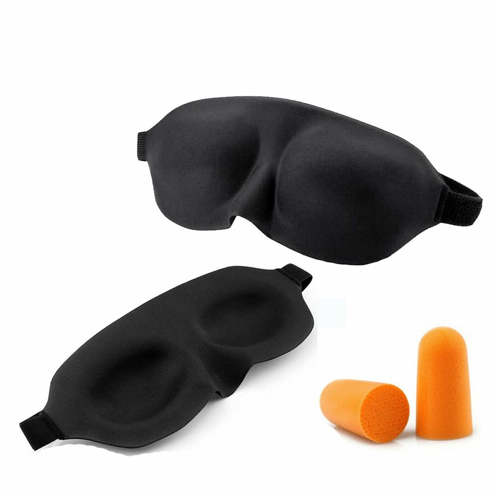 3x 3D Sleeping Eye Mask Blindfold Sleep Travel Shade Relax Cover Light Blinder