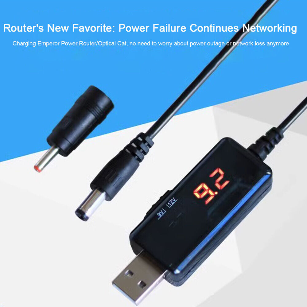 OZ USB Power Voltage Boost Converter with LED Display for Fan Wireless Router