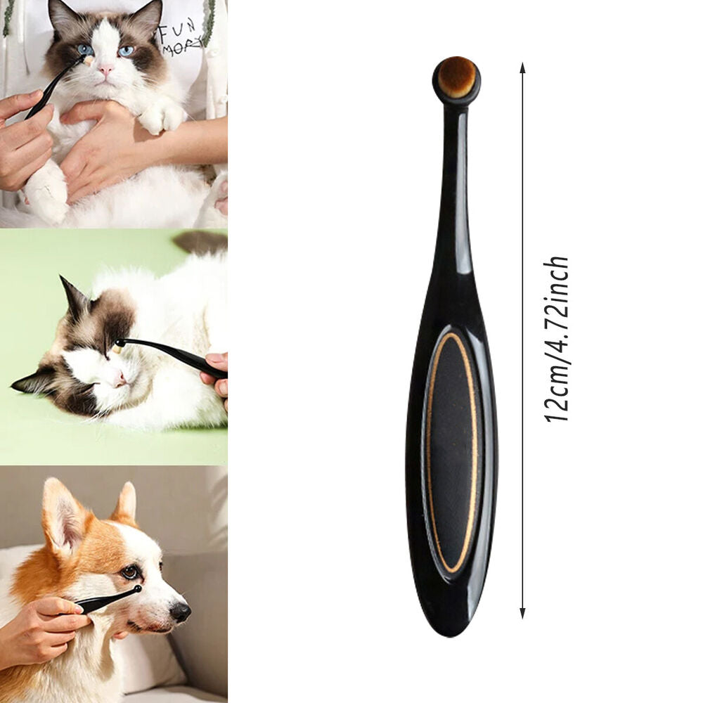 Pet Tear Stain Remover Brush Face Massager Cleaning Tool Cat Dog Comb Pet Eye