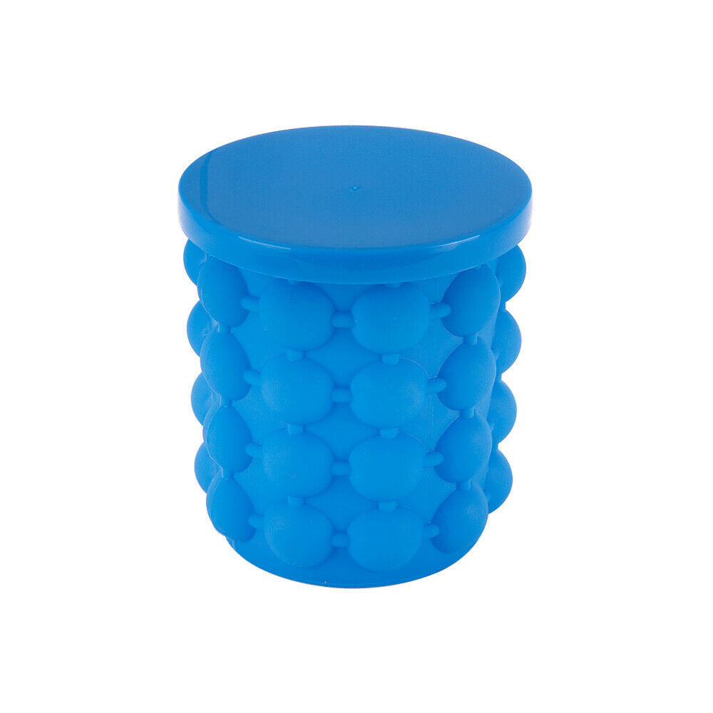 Silicone Ice Bucket Cube Maker Space Saving Revolutionary Drink Holder Picnic