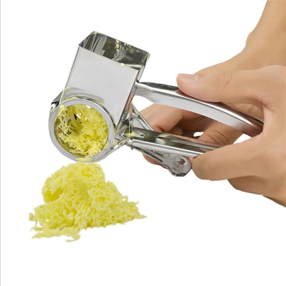 4 Set Multifunction Rotary Cheese Grater Hand Held Cut Slicer Stainless Steel