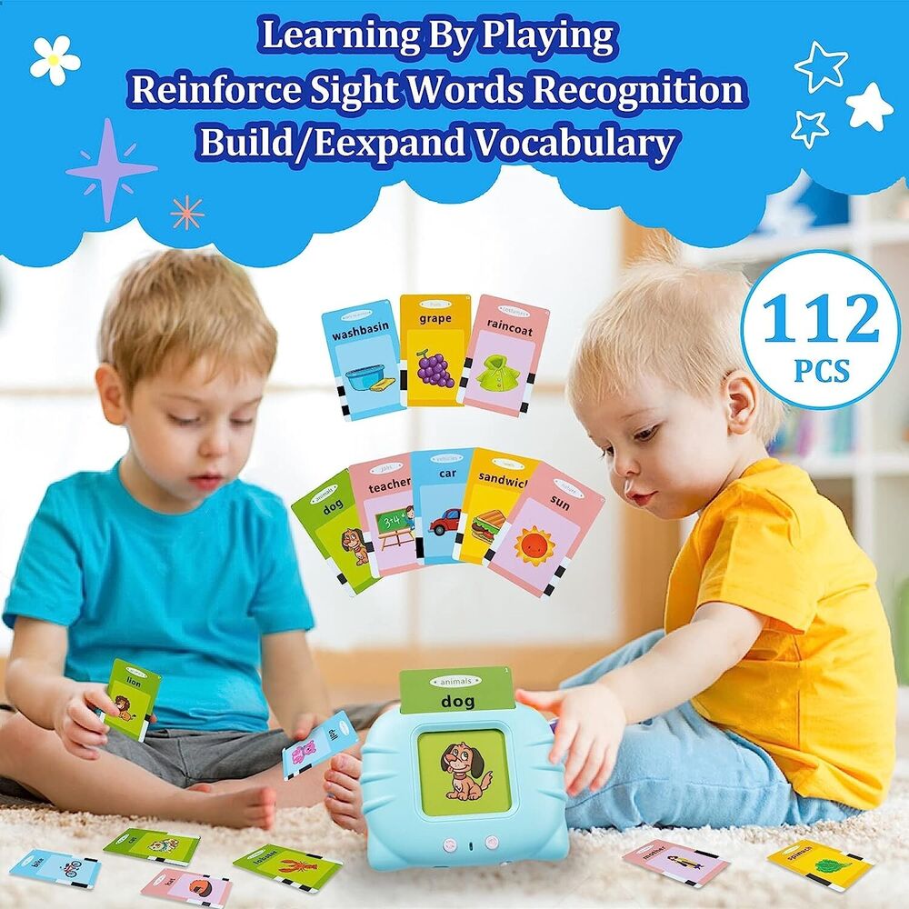 Talking Flash Cards For Toddlers Preschool Words Learning Cards Toy For Kids