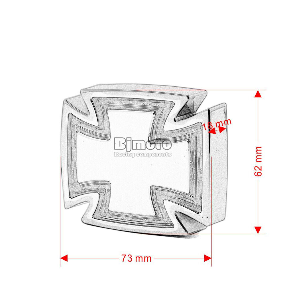 Motorcycle ABS Cross LED Brake Running Tail light Indicator For Harley Chopper