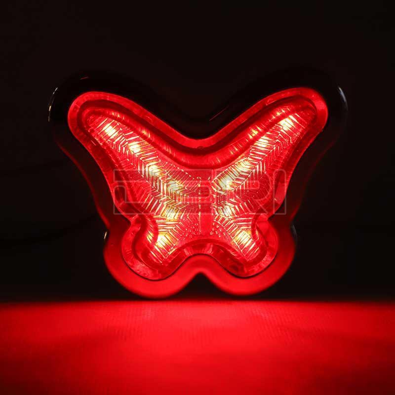 2x Red LED Side Clearance Marker Lights Truck Trailer Lamps 12V 24V New Design