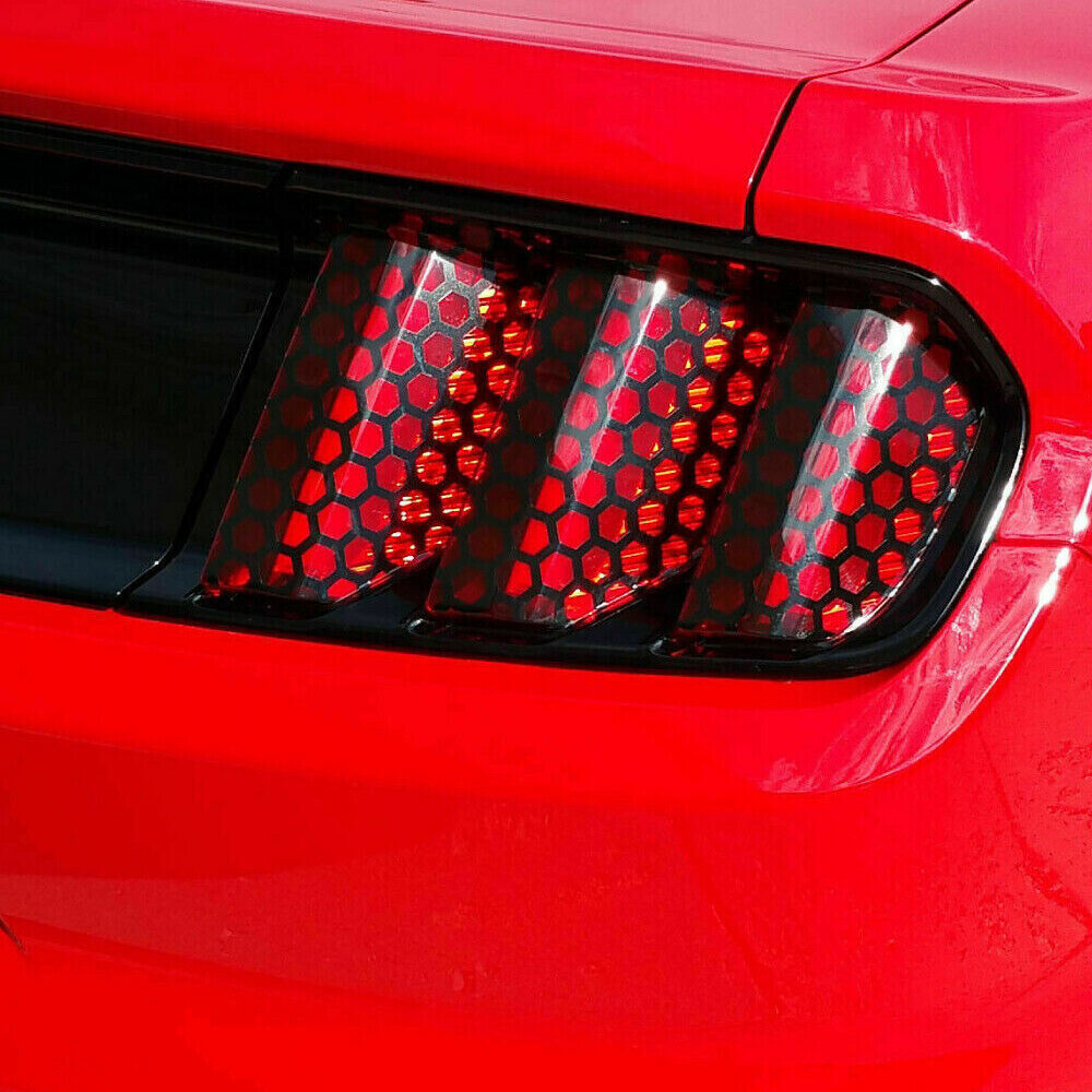 48x30cm Car Accessories Rear Tail Light Honeycomb Sticker Taillight Lamp Cover