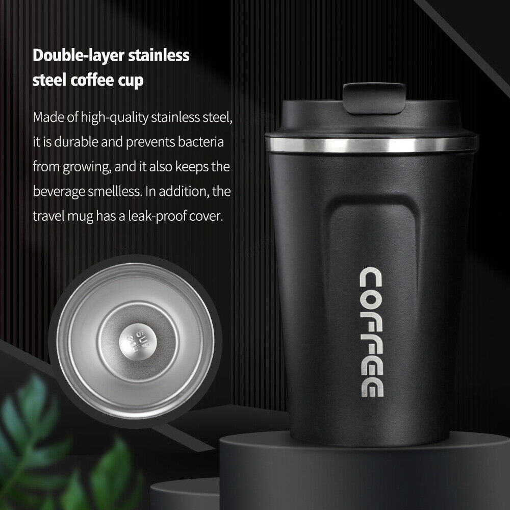 Thermal Stainless Steel Flask Vacuum Leak proof Insulated Coffee Mug Cup Travel