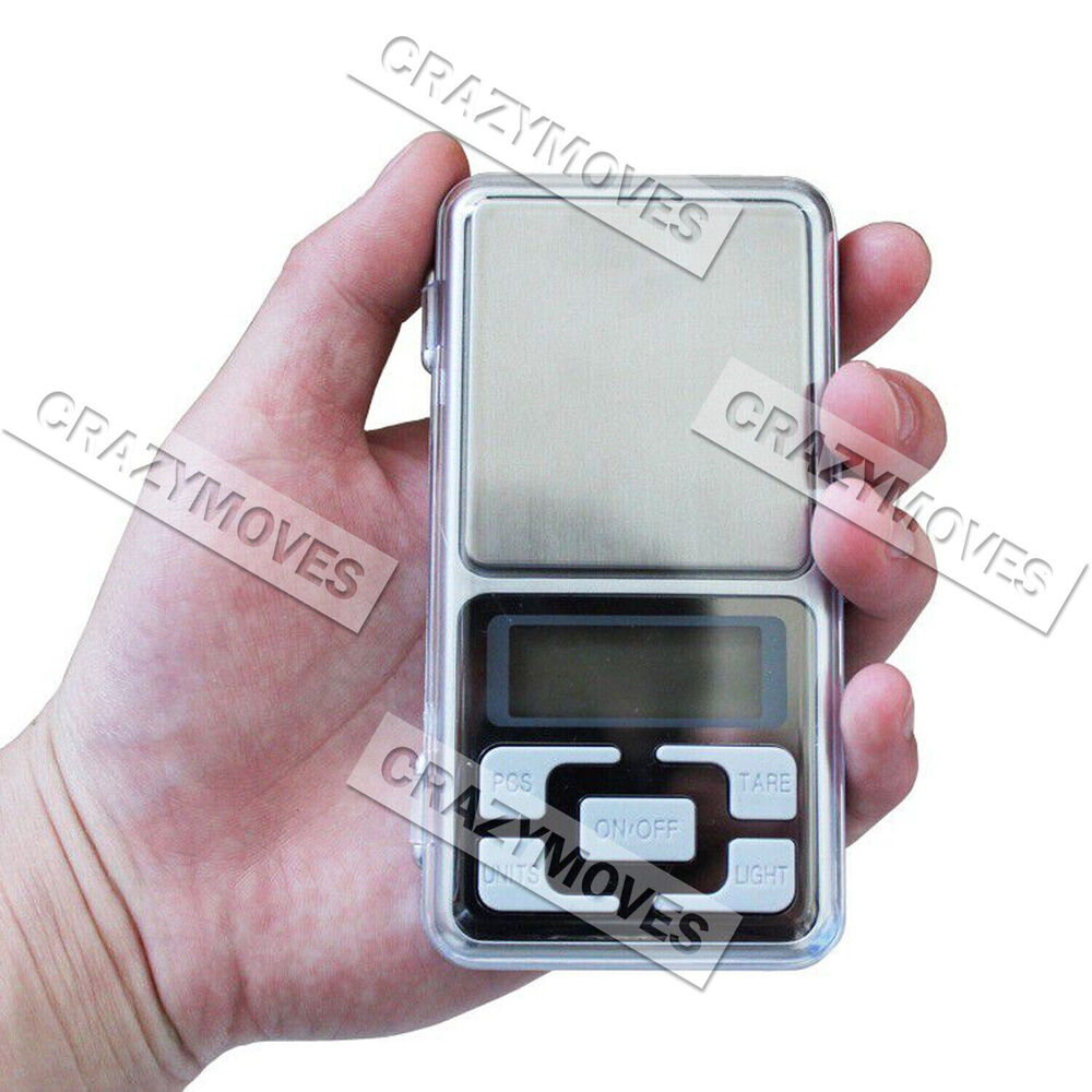 Pocket Digital Mini Scales 0.01g 500g Precision Weight Balance Silver